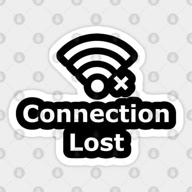 Connection Lost Sticker by XTUnknown